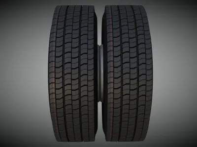 Truck Wheel Game Ready Model Low-poly 3D model