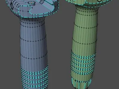 KAC Vertical Foregrip Free low-poly 3D model