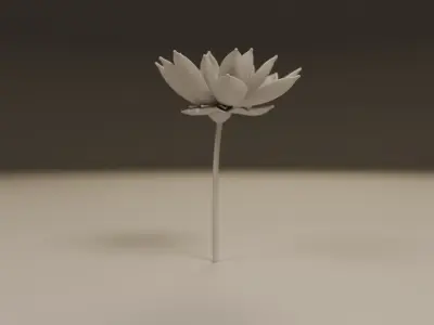 lotus flower 3D print model purchase