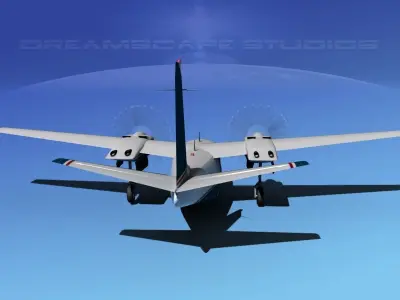 Rockwell Aero Commander 560 V17 3D model