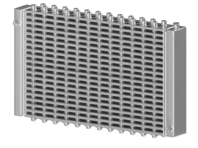 Stainless Steel Car Radiator 3D model