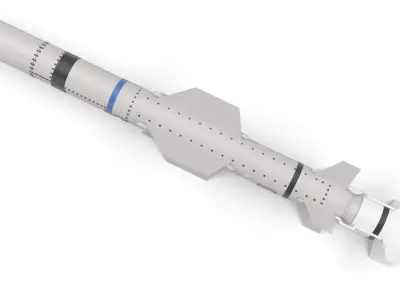 AGM UGM RGM 84 Harpoon Anti-Ship Missile 3D model