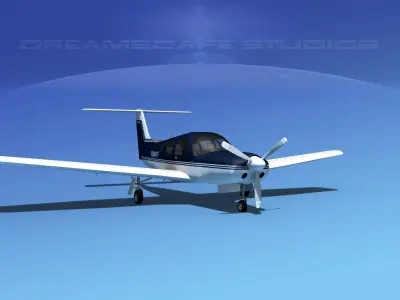 Piper PA-28R-201 Arrow III V06 3D model