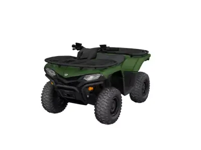 High Performance Off Road ATV Quad Bike Racing Vehicle 3D model