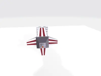 Low poly Missile for War games Free low-poly 3D model