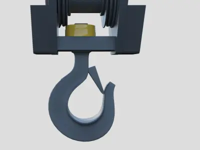 Crane Hook 3D model 3D model