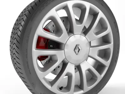 Renault Clio Wheel 3D model