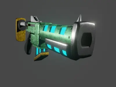 Cartoony Laser Rifle Free 3D model