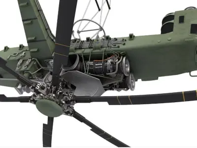 Heavy Lift Helicopter Sikorsky 3D model