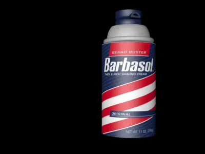 Barbasol Can from Jurassic Park Free 3D model