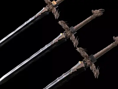 Black Dragon sword 3D model