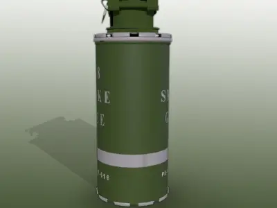 Smoke Low-poly 3D model