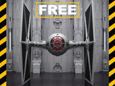 FREE TIE FIGHTER Free 3D model