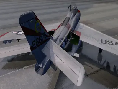 Republic F-84F Thunderstreak 3D model