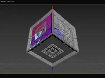6D Quadratic MOSFET - Transistor Core - Concept 3D model