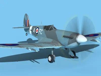 Supermarine Spitfire MkXII V03 3D model