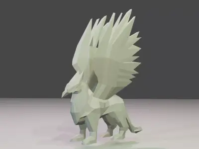 griffon eagle Low-poly 3D model