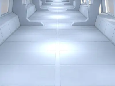 Sci Fi Corridor 3D model 175