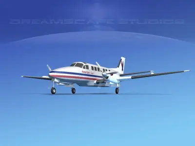 Beechcraft B99a Collection 3D model