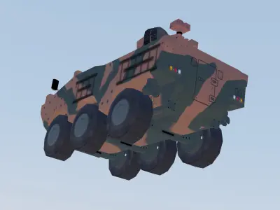 Iveco Guarani VBTP MR UT-30 EB Low-poly 3D model