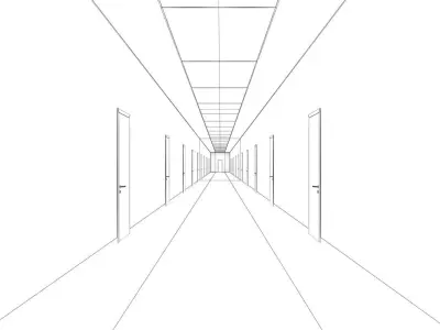 Minimalist Hallway 17 3D model