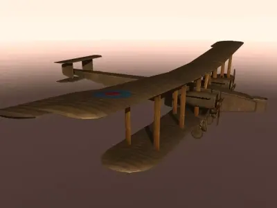 Handley Page HP400 Free low-poly 3D model