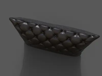 Cushion furniture Low-poly 3D model 5