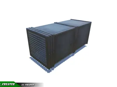 Lowpoly Air Duct Collection Pack 3d model Low-poly 3D model