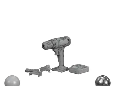 Hyper Tough 20-VOLT MAX LITHIUM-ION CORDLESS DRILL 3D model