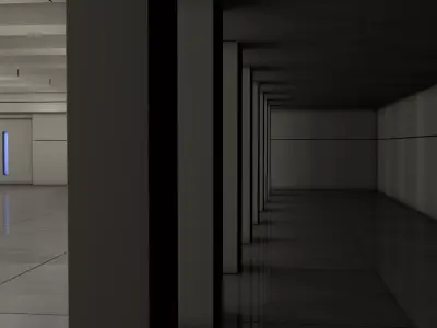 Sci Fi Room Apartrment 3D model