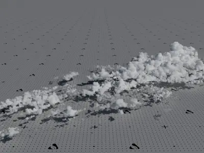 VDB Cumulonimbus Cloud Field 11 3D model