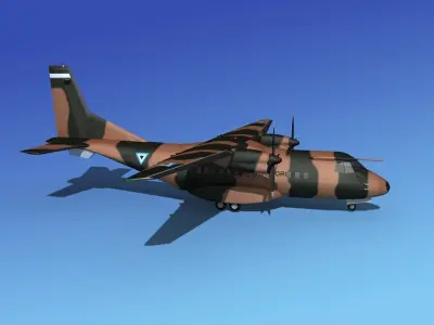Casa CN-235 Botswana Defence Force 3D model