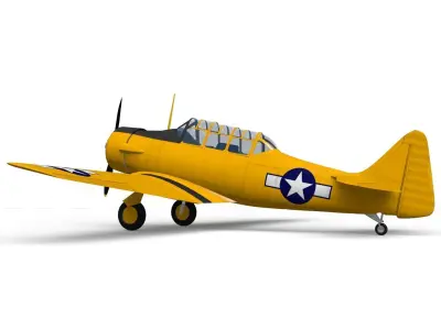 T-6 texan 3D model