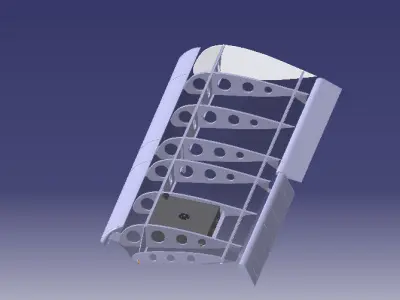 STOL CH 701 Aircraft Wing Structure 3D model