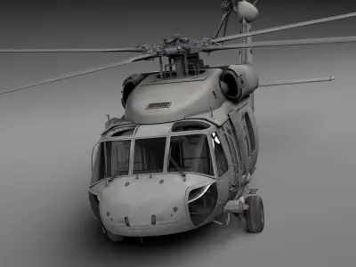 Sikorsky UH-60a Black Hawk 3D model