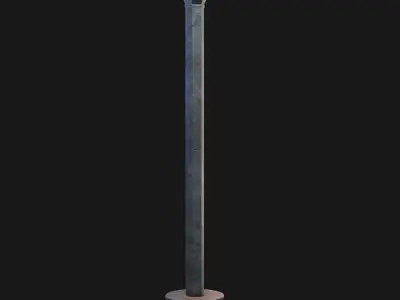 Medieval mace Low-poly 3D model 19