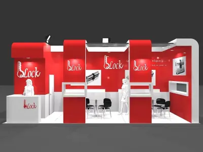 Exhibition Stand - ST0073 3D model