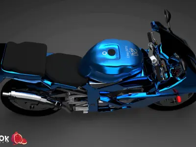 motorcycle Free low-poly 3D model