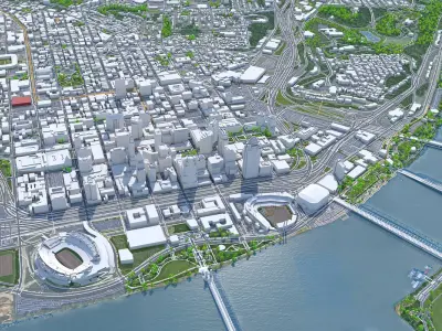 Cincinnati City Ohio USA 3D model buy