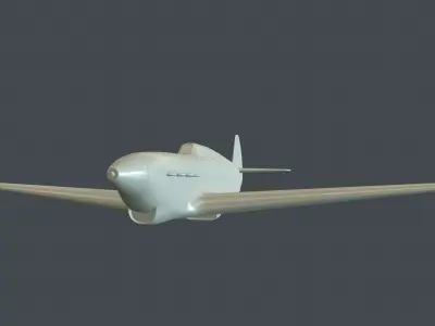 Yak-1 fighter model for 3D-printing 3D print model