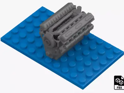 Lego Engine 3D model