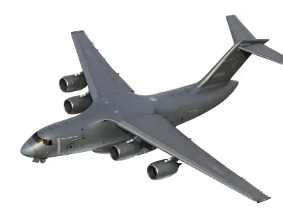 PLAAF Y-20B Transport Aircraft Xian Y20B Yun20 Yun20B 3D model