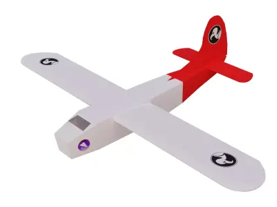 1 Paper Space Plane 3D model