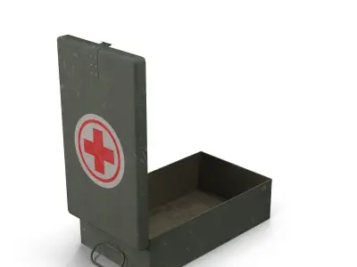 First aids kit 1 Low-poly 3D model