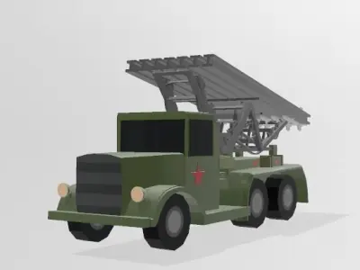 classic soveit vehicle pack lowpoly Free 3D model