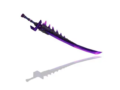 Volcano King Long Sword Low-poly 3D model