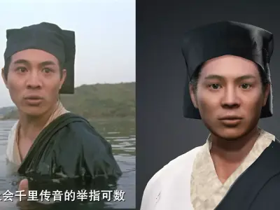 Linghu Chong from Swordsman The East Is Red Jet Li UE5 Low-poly 3D model