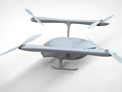 Drone unmanned aerial vehicle 3D model