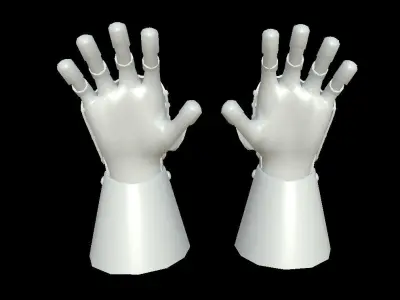 HIE Clean Hand Armor D180427 3D model