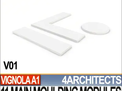 80 Architecture Moulding Modules Collection Revit STL Print 3D print model